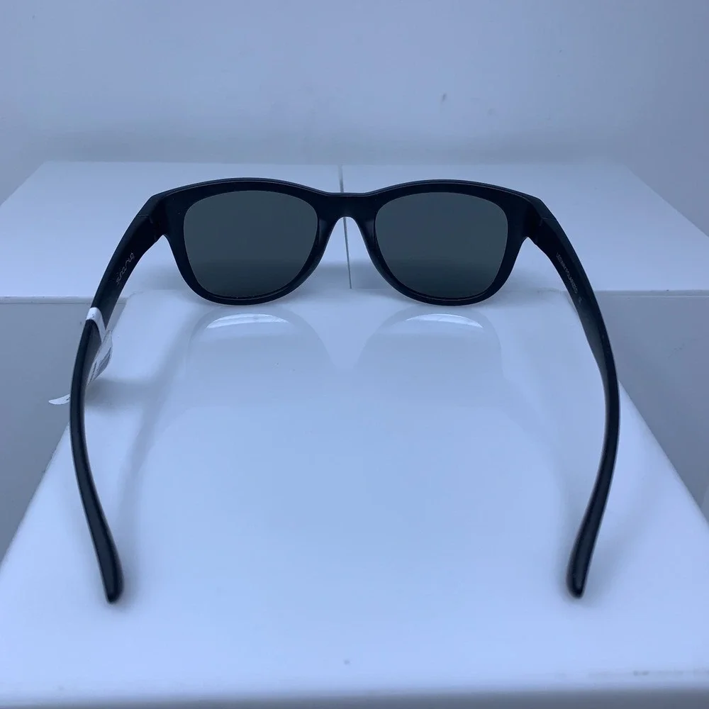 Suncloud Optics Leeway Matte Black + Polarized Blue Mirror Lens Sunglasses NWT